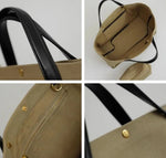 sac main toile beige bandoulière ajustable poches intérieures quatre saisons moderne chic