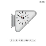 horloge murale vintage rétro argentée rouge noire fleurs métal perforé