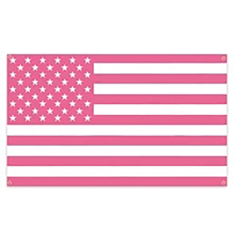 drapeau rose étoiles blanches décoration intérieure rayures horizontales accrochage salon classique vinyle