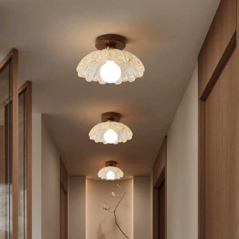lampe moderne transparente acier poli texture striée élégante dorée 3000k 4000k 6000k