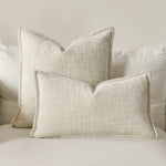 taies d'oreiller chenille gris beige motif solide contemporain non toxique dimension 45x45cm decoration maison