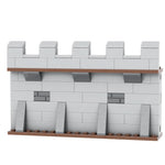 blocs construction mur château médieval brique gris marron jaune opacité enfants