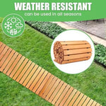 allée jardin bois clair rustique naturelle extérieure résistante intempéries facile installerrollable