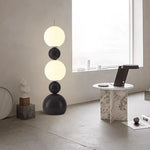 lampe sol moderne led rouge blanche noire sphères minimalistesintérieur décoration chambre salon