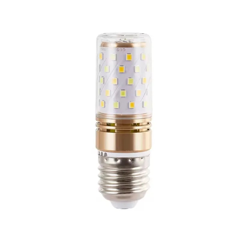 ampoule led e14 moderne blanc doré carrés blancs matrice led 6000k 3000k