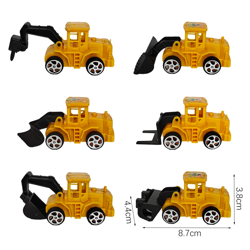 décoration gâteau anniversaire enfant construction tracteur excavatrice bulldozer panneaux signalisation jaune noir