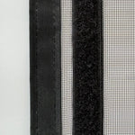 rideau porte magnétique autofermeture anti insectes maille fine velcro noir moderne