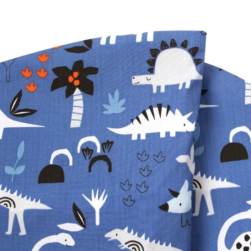 coussin bébé housse coton bleu motifs floraux animaux moderne doux floral abstrait