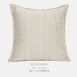 housse coussin carré motif léopard géométrique zigzag texture bouclée moderne polyester