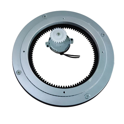 Plateau tournant électrique 140mm argenté