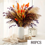 bouquet fleurs séchées automne orange naturel rustique décoration maison anniversaire mariage festive