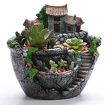 Cache-pot résine Groot blanc pour succulentes