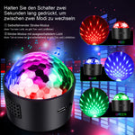 lumière led disco boule multicolore portative effet son activé moderne aimantée 3watts rechargeable câble