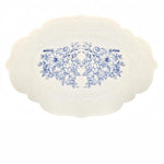 placemat blanc fleurs texture embossée silicone classique vintage antidérapant isolation table