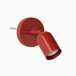 lampe murale moderne vert olive rouge minimaliste éclairage quotidien chambre entrée interrupteur bouton fixée