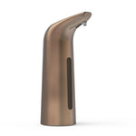 distributeur savon automatique blanc texture bois moderne fenêtre transparente sensoriel infrarouge