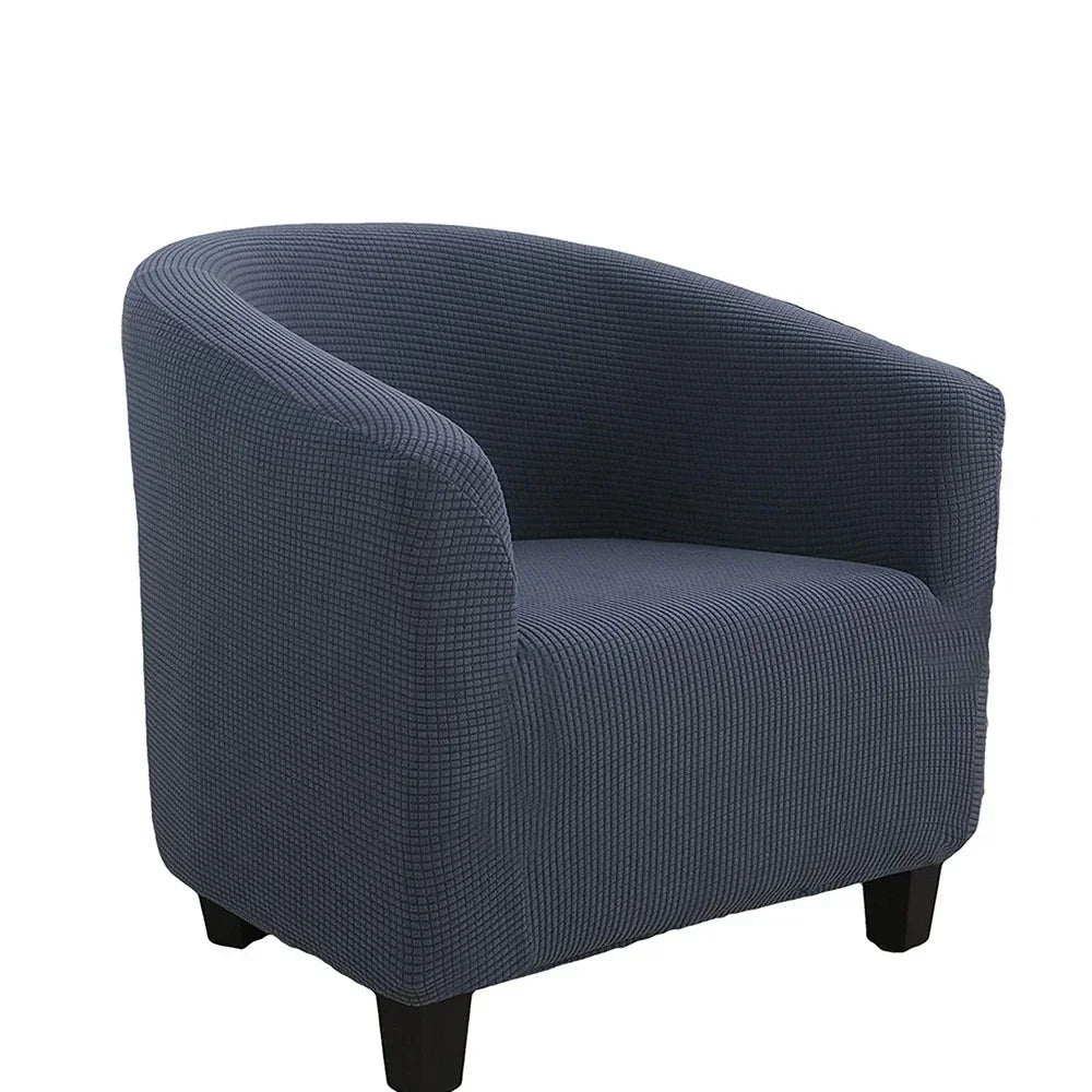 housse fauteuil moderne carreaux gris blanc élastique décorative salon salon maison intérieur