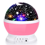 projecteur nuit étoiles lune bleu noir blanc moderne minimaliste led rechargeable interrupteurs alimentation