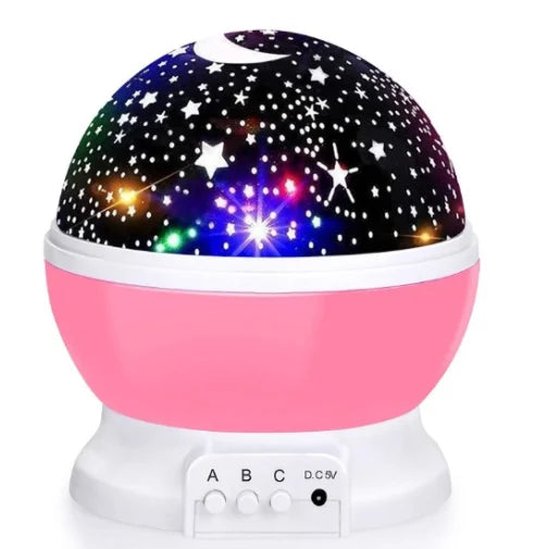 projecteur nuit étoiles lune bleu noir blanc moderne minimaliste led rechargeable interrupteurs alimentation