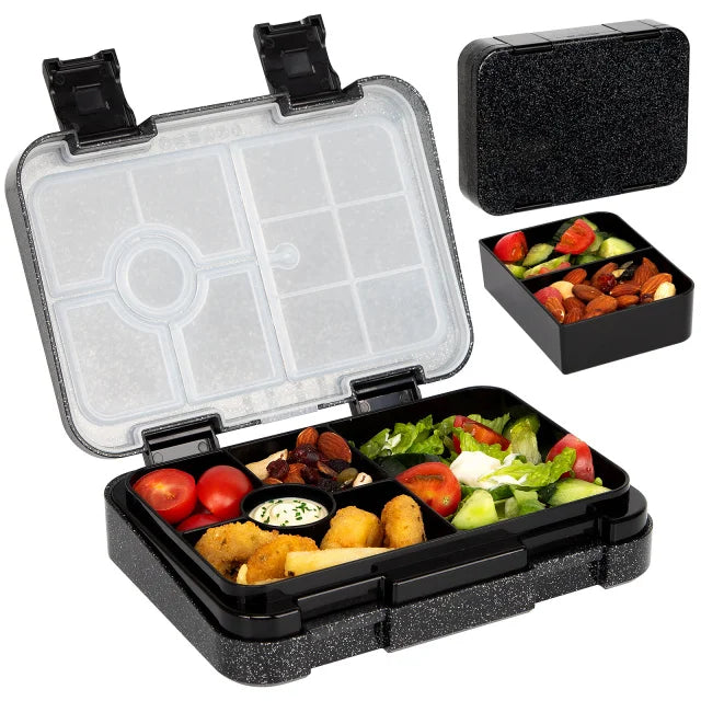 boîte lunch bento rectangulaire compartimentée étanche poignées motifs licornes enfant