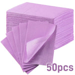 serviettes jetables violet blanc rose rayures horizontales modernes 100 pièces coussin repos main emballage