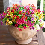 plantes artificielles multicolores fleurs simples modernes decoration exterieure couronne mariage chambre maison festival