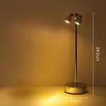 lampe table led rechargeable tactile noire moderne chambre restaurant