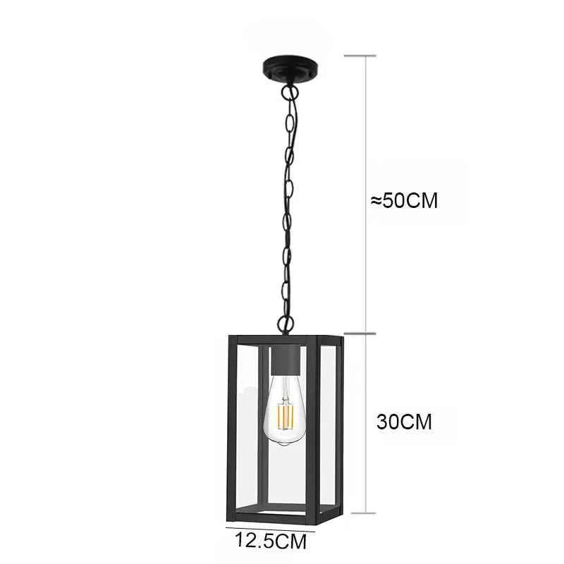 lampe suspendue moderne transparente noire salon restaurant chambre couloir exposition étude chambre principal