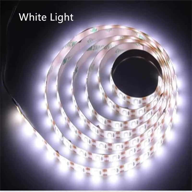ruban led blanc 60 led flexible usb décoration chambre moderne clips
