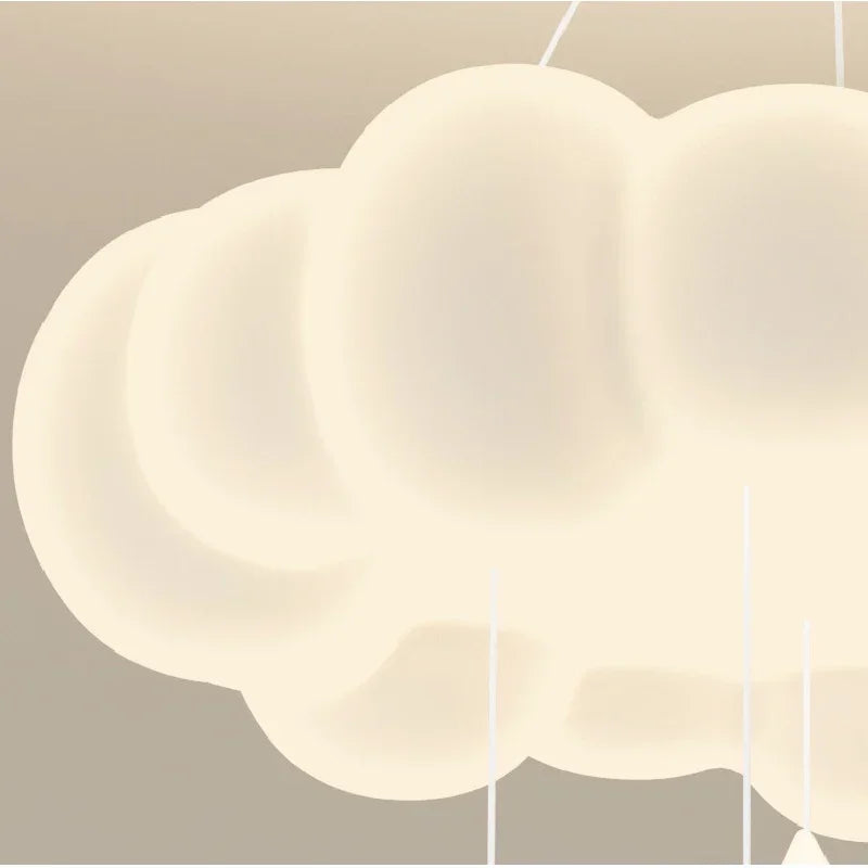 suspension moderne nuage étoiles blanc acrylique fer pc pvc certification ccc cqc ul vde