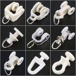 clips rideau blancs modernes accessoires fenêtres anneaux boucles métal alliage aluminium