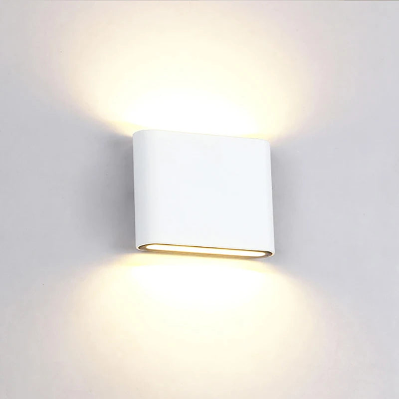 applique murale moderne aluminium gris blanc led étanche ip65 chambre cuisine salle manger