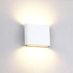 applique murale moderne aluminium gris blanc led étanche ip65 chambre cuisine salle manger