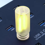 lampe led rechargeable transparente usb blanc rose vert bleu moderne minimaliste
