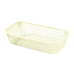 paniers rangement maille fine bleu rose jaune clips étiquettes adhésives moderne minimaliste