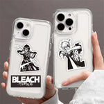 sticker anime bleach personnages textes adhésifs collection noirs blancs bricolage téléphone portable