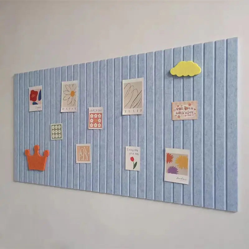 tableau pinces mural feutre adhésif décoratif cartes autocollants colorés