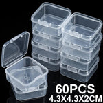 boîtes rangement transparentes pratiques modernes clips fermeture portables anti poussière multi usages petits objets