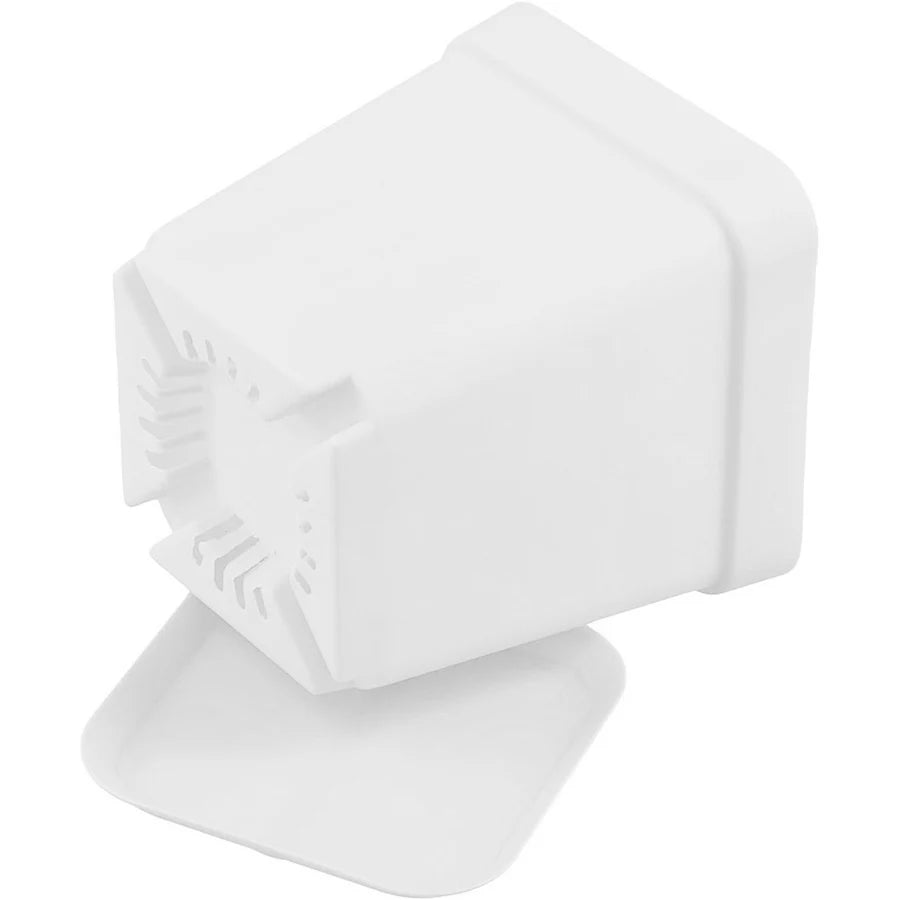 pots fleurs blancs modernes plateau drainage adhésif set 10 20 pots carreaux plastique
