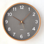 horloge murale bois naturel quartz minimaliste 10 pouces 12 pouces 14 pouces chambre salon
