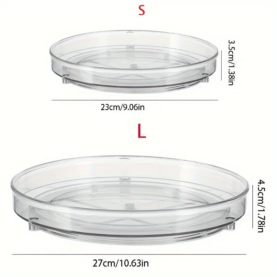 conteneur alimentaire rotatif transparent moderne épices condiments cuisine 23cm 27cm