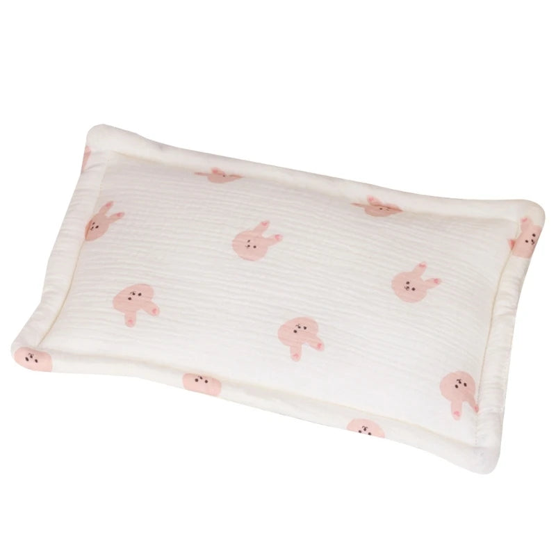 oreiller bébé coton animal motif nuages étoiles gaufré doux multifonctionneau quatre saisons