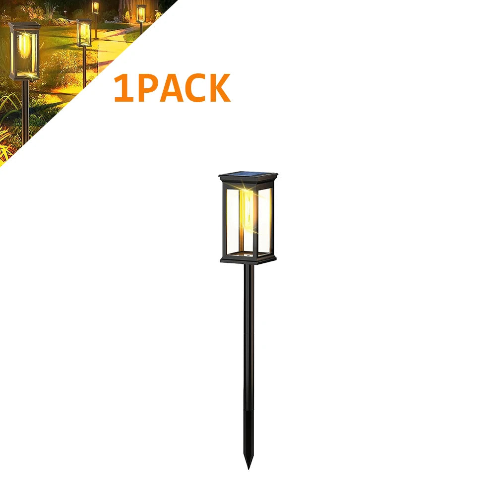 lumière solaire jardin extérieure moderne ip65 led abs noire transparente autoinstallation piquet 55v 2492000lm