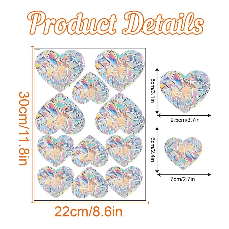 décorations fenêtre multicolore adhésives papillons coeurs fleurs moderne muraux chambre enfants PVC