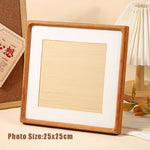 cadre photo classique bois naturel blanc 10x10cm 12.5x12.5cm 15x15cm 18x18cm 20x20cm 25x25cm