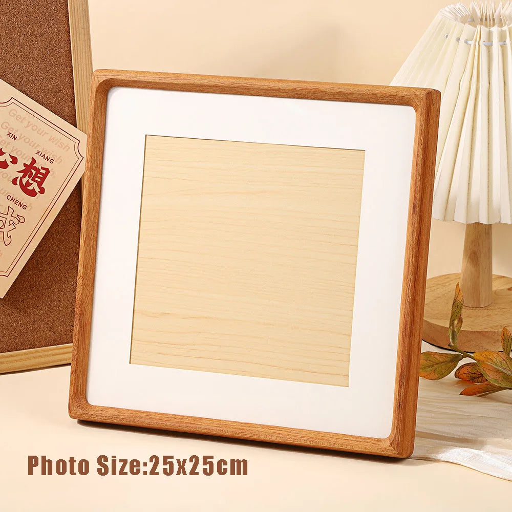 cadre photo classique bois naturel blanc 10x10cm 12.5x12.5cm 15x15cm 18x18cm 20x20cm 25x25cm