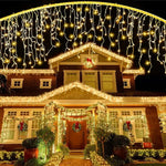 guirlande lumineuse solaire led blanc chaud moderne ip44 55m 96led 9m 162led
