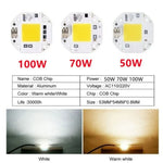 plaque led cob 50w 70w 100w blanc gris moderne ac110v 220v