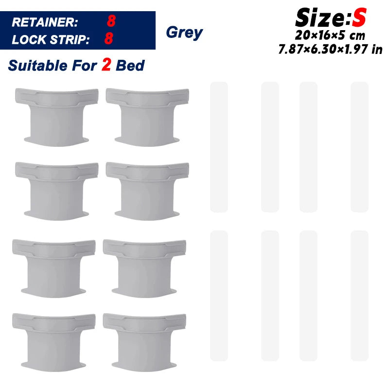 supports drap blancs modernes clips anti dérapants 500 pièces lit familial sécurité maison