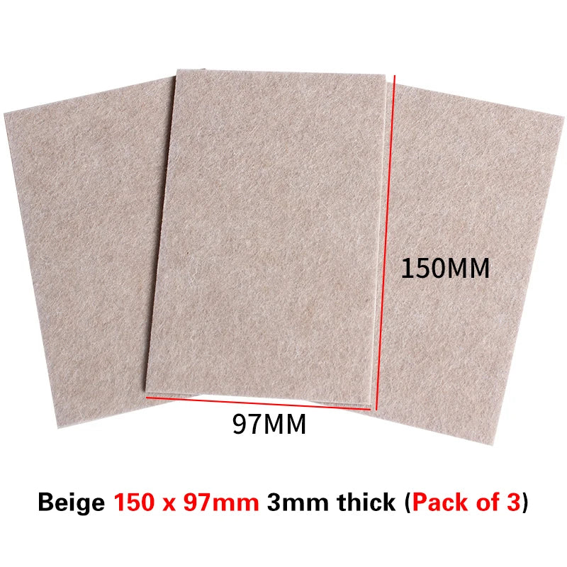 protecteurs pieds tables feutre nylon adhésifs gris clair foncé réduisent bruit antidérapants utilitaires pratiques